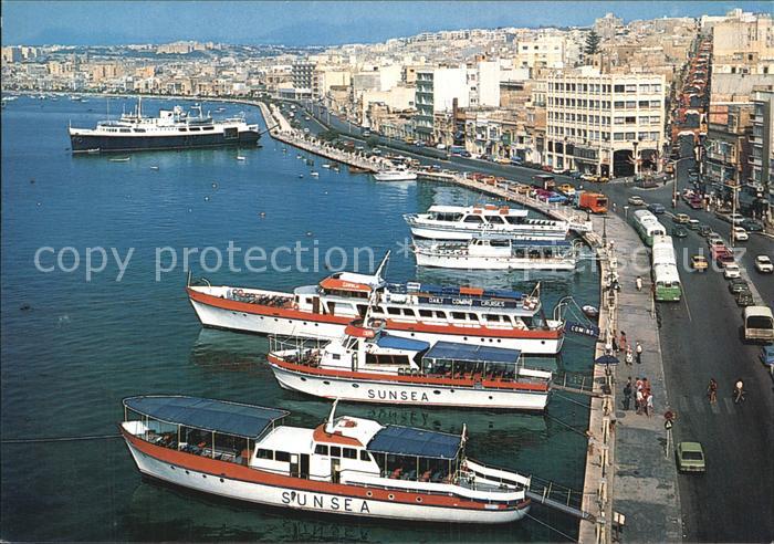 Malta Strand Sliema Hafen