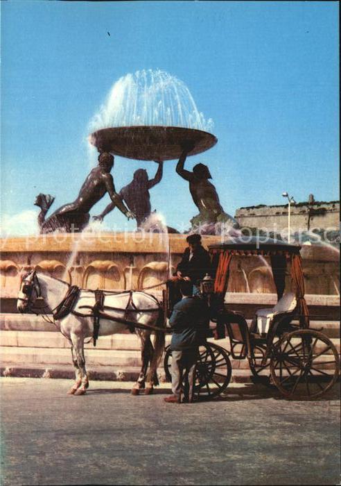 Floriana The Triton Fountain Pferdekutsche