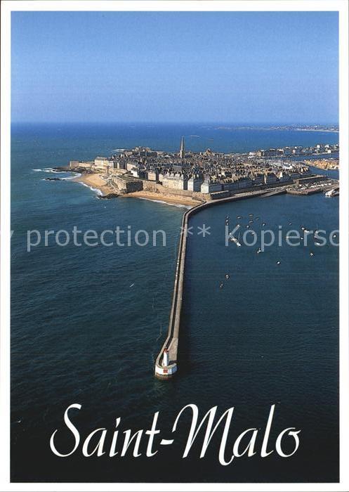 Saint-Malo 35 Fliegeraufnahme mit Leuchtturm