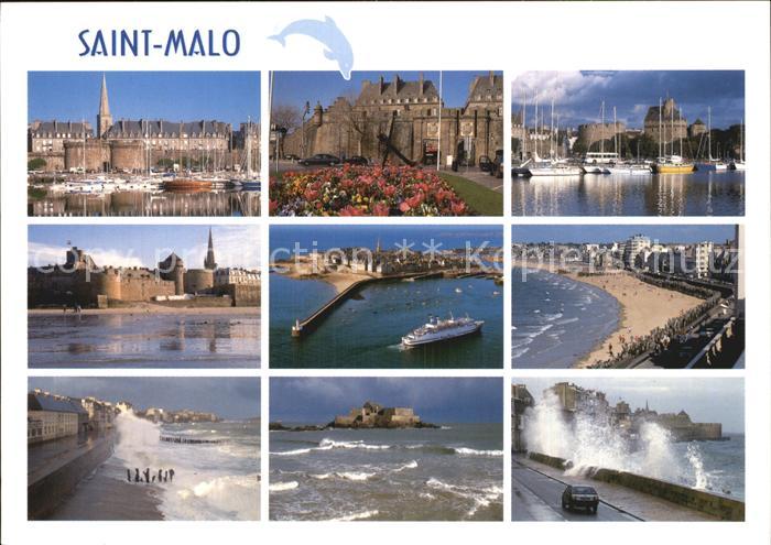 Saint-Malo 35 Fliegeraufnahme Strand Leuchtturm Hafen