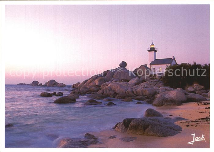 Louannec Leuchtturm der Landspitze Pontusvual