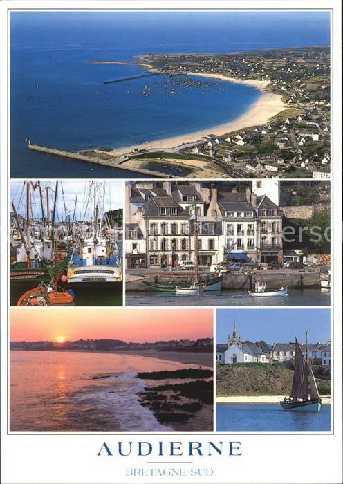 Audierne Fliegeraufnahme Hafen Strand