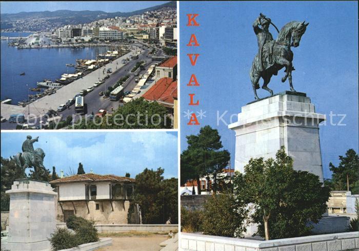 Kavala Cavala Hafen Monument
