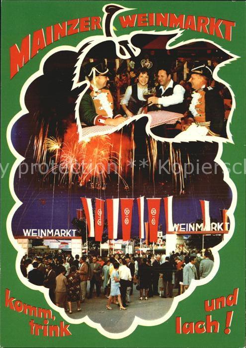 Mainz Rhein Weinmarkt