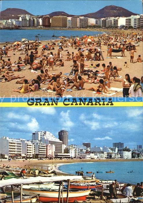 Gran Canaria Strand Boote Playa de las Canteras