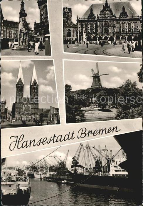 BREMEN  CITY Altstadt Windmuehle Hafen