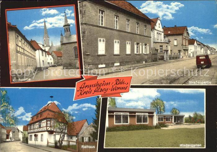 Armsheim Kirchpartie Strasse Rathaus