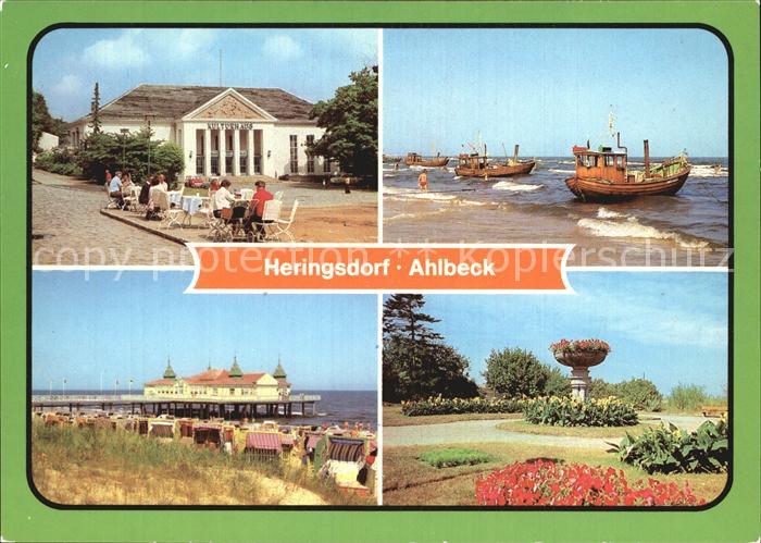Heringsdorf Ostseebad Usedom Ahlbeck Kulturhaus Strand Seebruecke