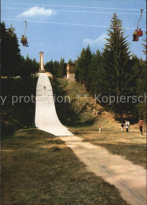 Bischofsgruen im Fichtelgebirge Sprungschanze am Ochsenkopf