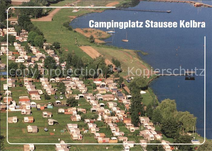 Kelbra Kyffhaeuser Fliegeraufnahme Camping Stausee