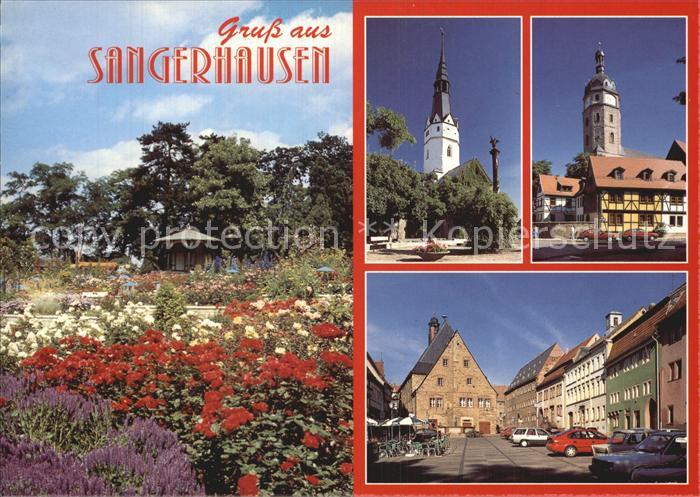 Sangerhausen Suedharz Europa-Rosarium Ulrichskirche Markt