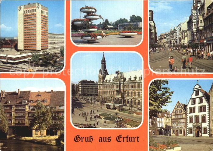 Eisenach Thueringen IGA Anger Interhotel Kosmos Kraemerbruecke