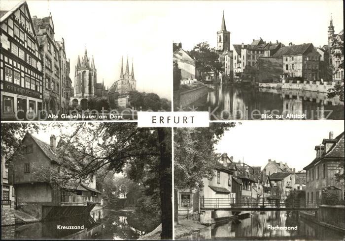 Eisenach Thueringen Dom Fachwerk Kreuzsand Fischersand