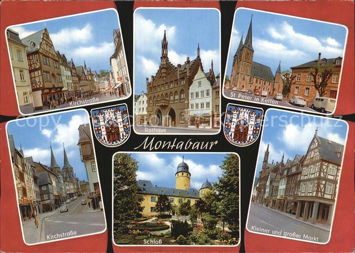 Montabaur Westerwald Kirchstrasse Markt Schloss
