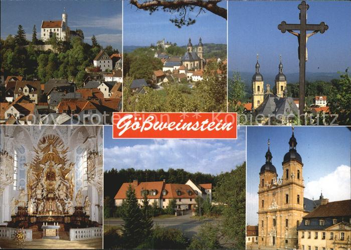Goessweinstein Burg Wallfahrtsbasilika Gnadenaltar Haus-Elisabeth