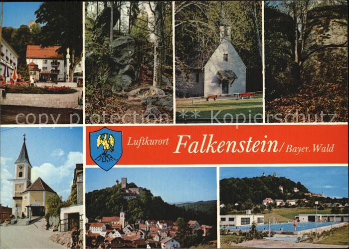 Falkenstein Oberpfalz Fliegeraufnahme Freibad Kirche