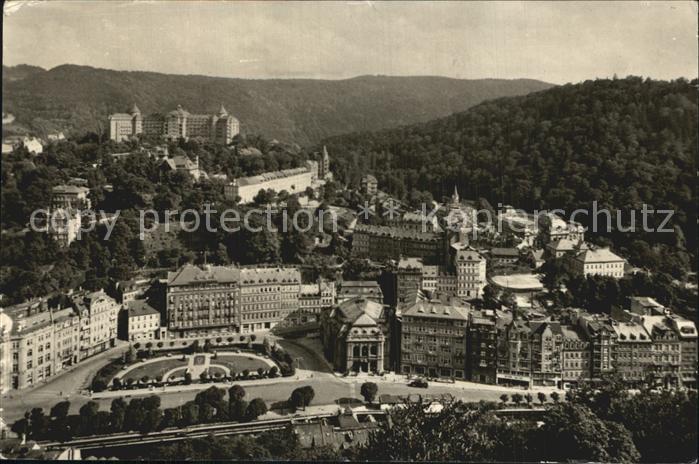Karlovy Vary Leninplatz Fliegeraufnahme