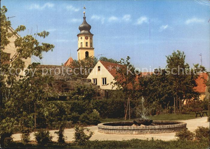Wassertruedingen Park mit Kirche