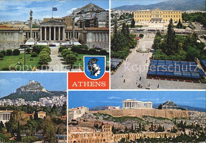 Athenes Athen mit Akropolis
