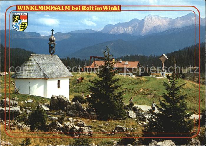 Reit Winkl Winklmosoalm mit Kapelle