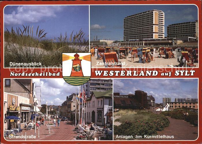 Westerland Sylt Duenen Zentralstrand Kurmittelhaus Strandstrasse