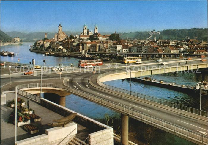 PAssAU Bayern Schanzenbruecke Donau Inn Ilz