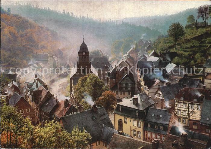Monschau Montjoie NRW im Morgengrauen