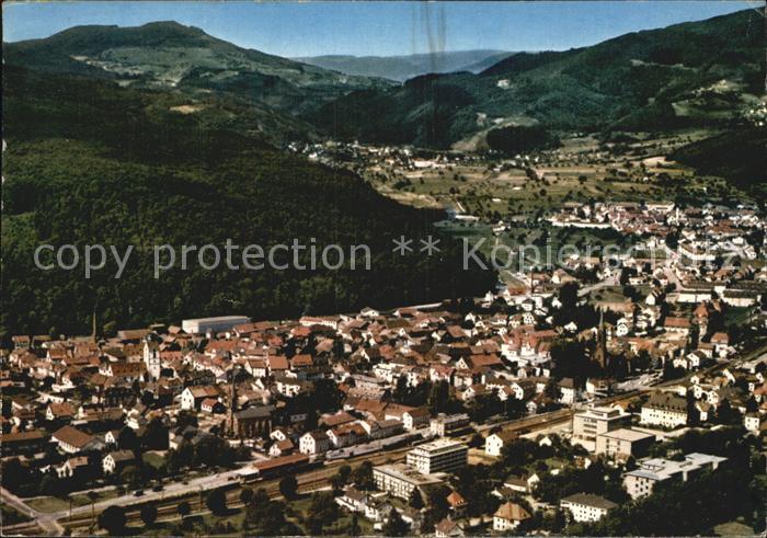 Schopfheim Fliegeraufnahme im Wiesental