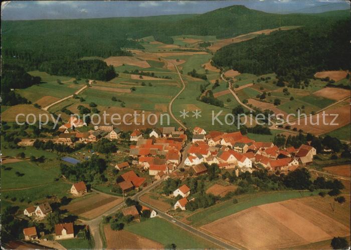 Bramberg Unterfranken Pension Gasthof Goebel Fliegeraufnahme