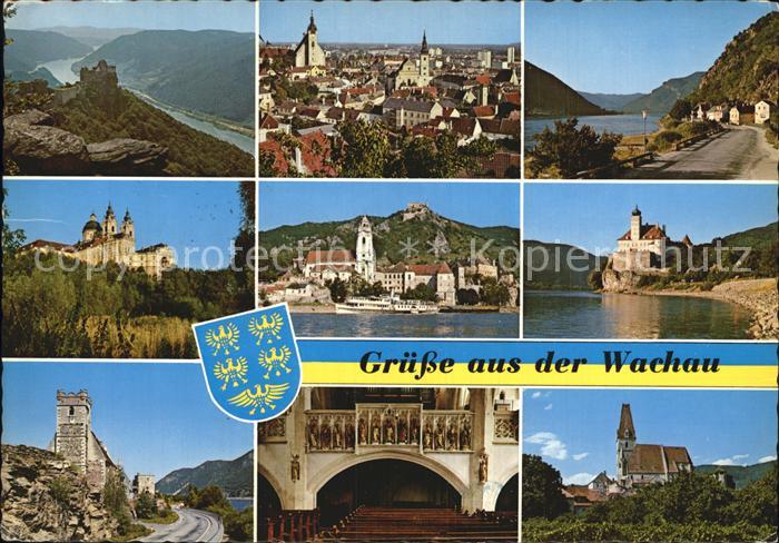 Wachau Oesterreich Aggstein Krems Stift-Melk Spitz Weissenkirchen