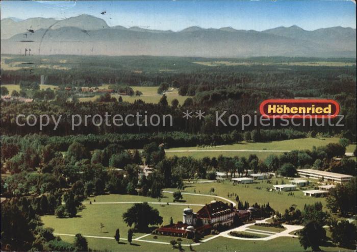 Hoehenried Starnberger See Fliegeraufnahme Schloss und Klinik