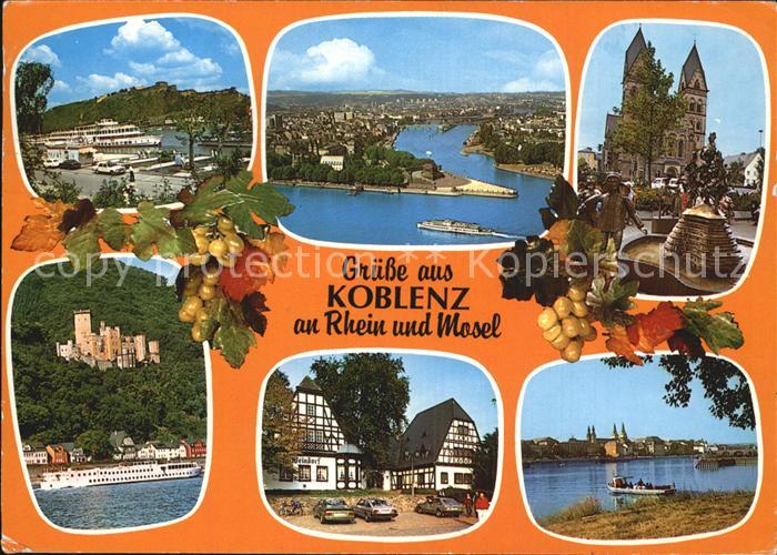 Koblenz Rhein Kirchen Deutsches-Eck Burg