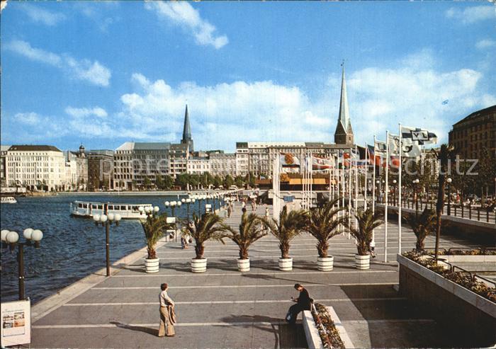 HAMBURG  CITY Jungfernstieg Alsterdampfer-Anlegestelle