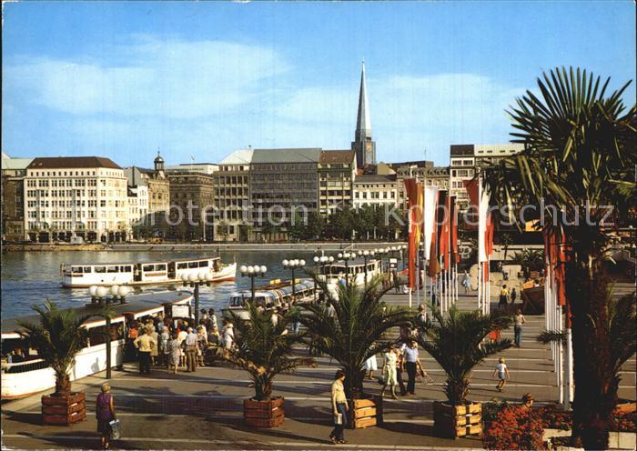 HAMBURG  CITY Alsterschiff Anleger Jungfernstieg