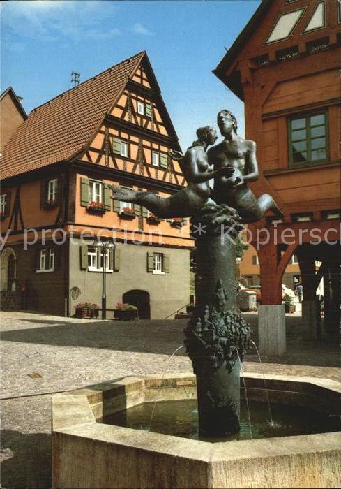 Plochingen Brunnen vor Rathaus