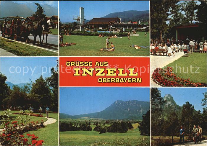 Inzell Traunstein Bayern Parkanlagen Pferdewagen