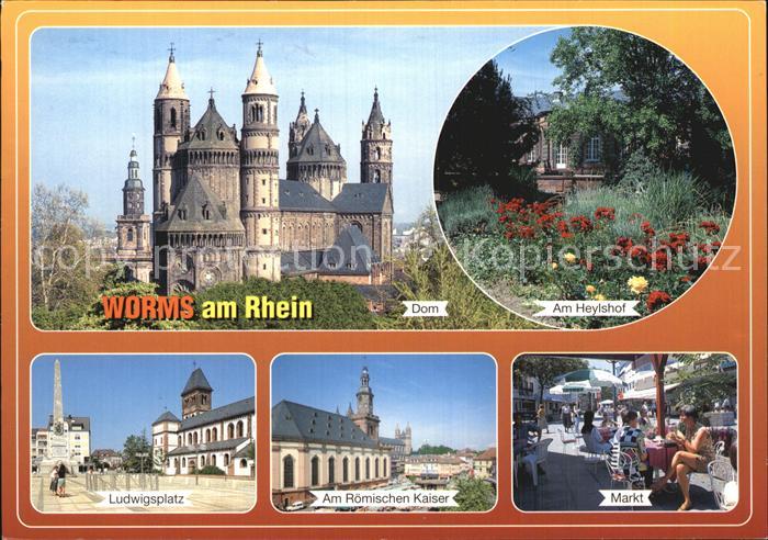 Worms Rhein Dom Heylshof Markt Ludwigsplatz
