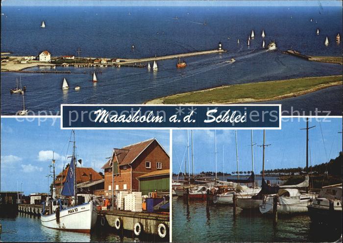 Maasholm Fliegeraufnahme Schleimuende Hafen