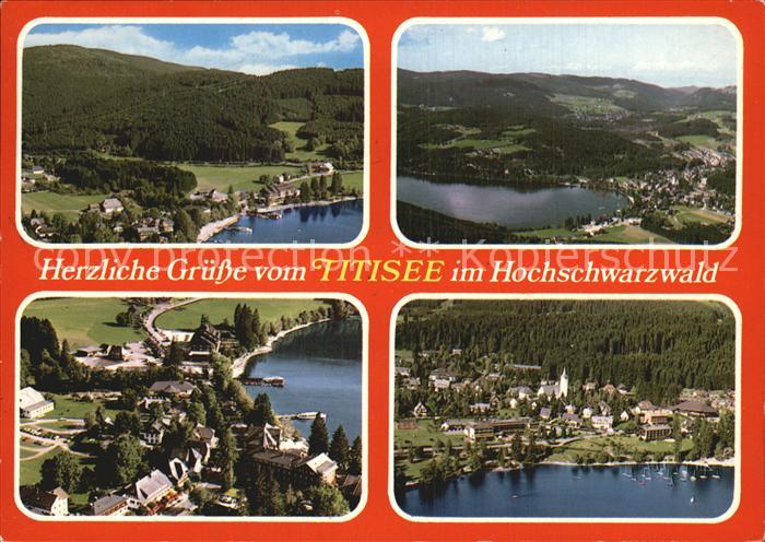 Titisee-Neustadt Fliegeraufnahme Seepartien