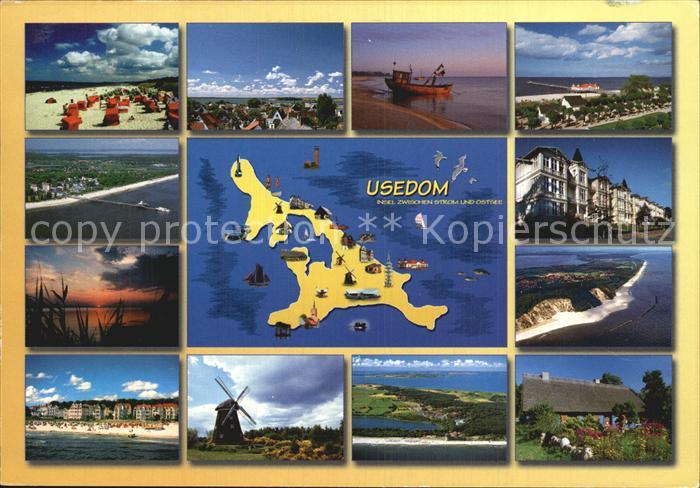 Insel Usedom Straende Windmuehle Seebruecke