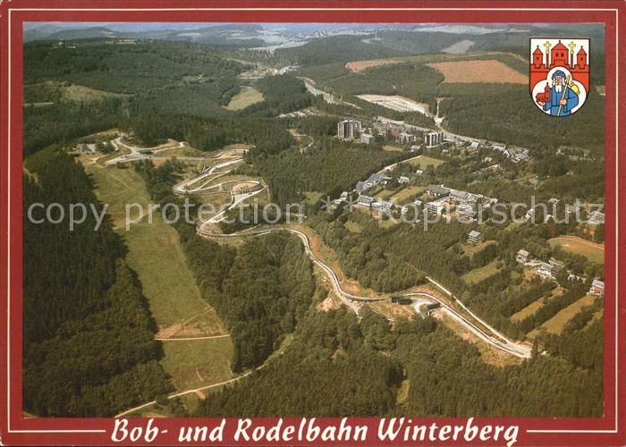 Winterberg Hochsauerland Fliegeraufnahme Bob- und Rodelbahn