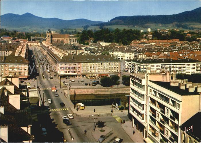 Saint-Die-des-Vosges Fliegeraufnahme Rue Thiers