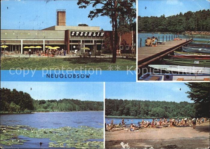 Neuglobsow Bootssteg Strand