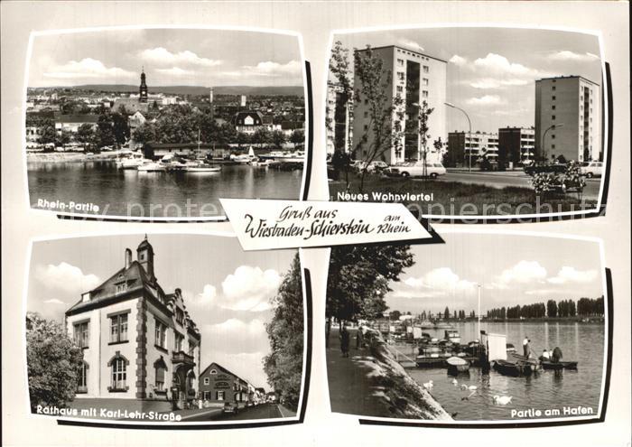 Schierstein Rheinpartie Hafen Karl-Lehr-Strasse