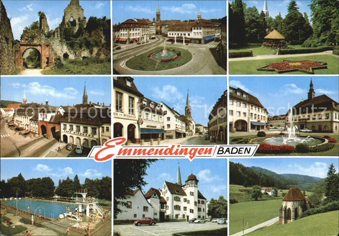 Emmendingen Ortspartien Freibad Brunnen