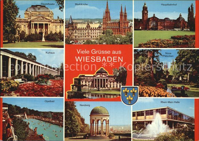 Wiesbaden Staatstheater Rhein-Main-Halle Neroberg Opelbad Kurhaus