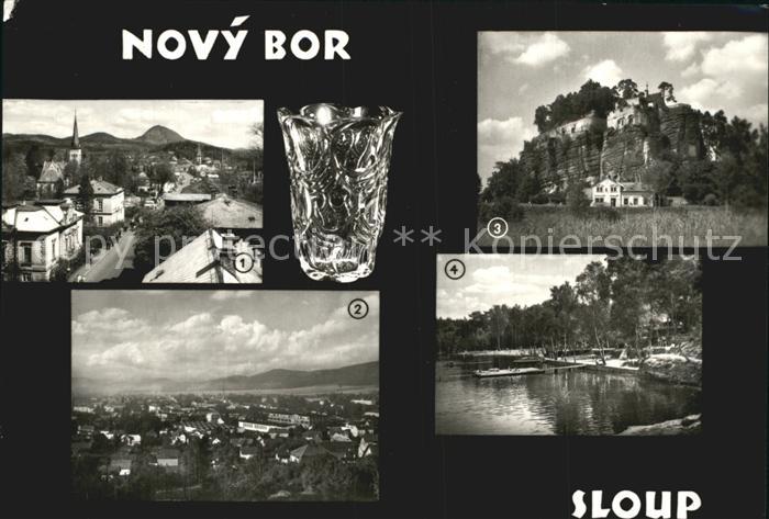 Novy Bor Ortspartie Fliegeraufnahme See