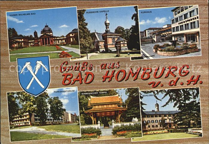 Bad Homburg Kaiser-Wilhelms-Bad Russische-Kapelle Kurhaus