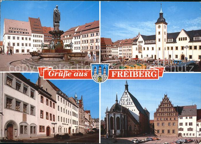 Freiberg Sachsen Obermarkt Petersstrasse Dom