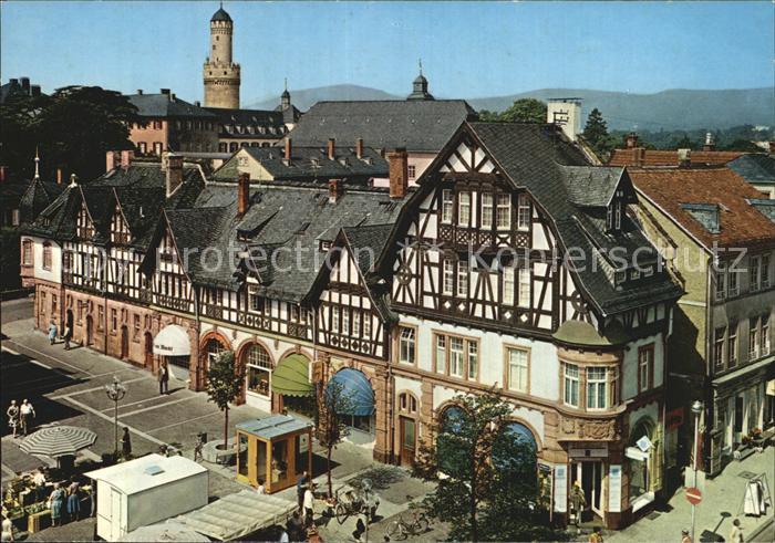 Bad Homburg Markt und Schloss Fachwerk